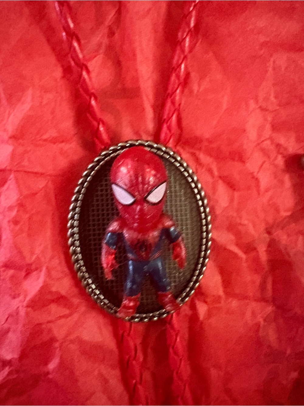 Spider-Man Red and Blue Pendant Necklace